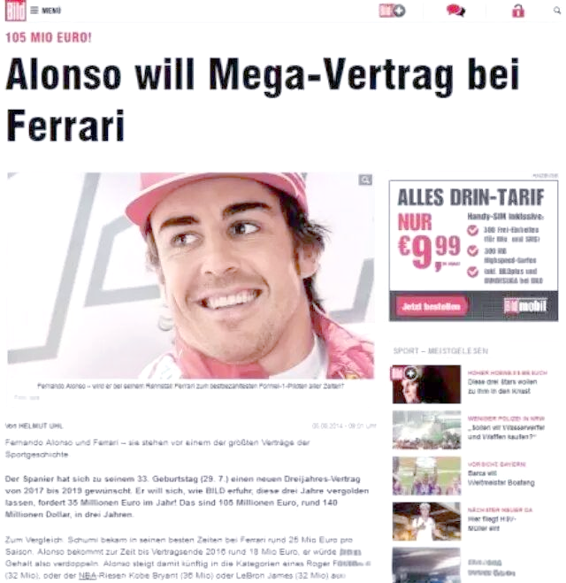 法拉利轻取梅赛德斯，阿隆索关键制胜