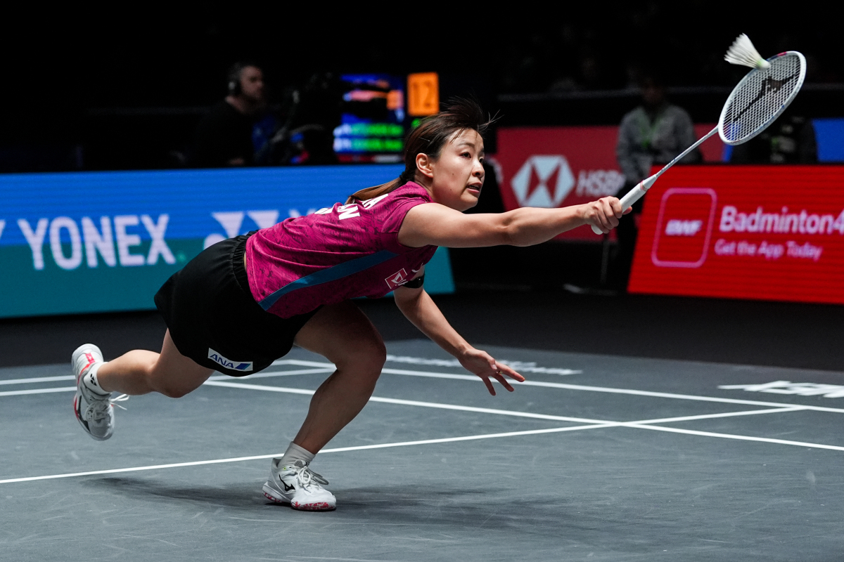 法国羽毛球队鏖战印度羽毛球队，戴资颖完成帽子戏法